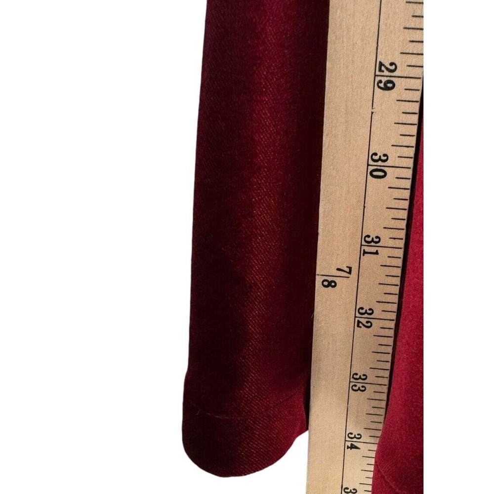 B. Darlin Juniors Red Velvet Mock Neck Fit & Flare Dress Size 3/4 - Picture 5 of 5
